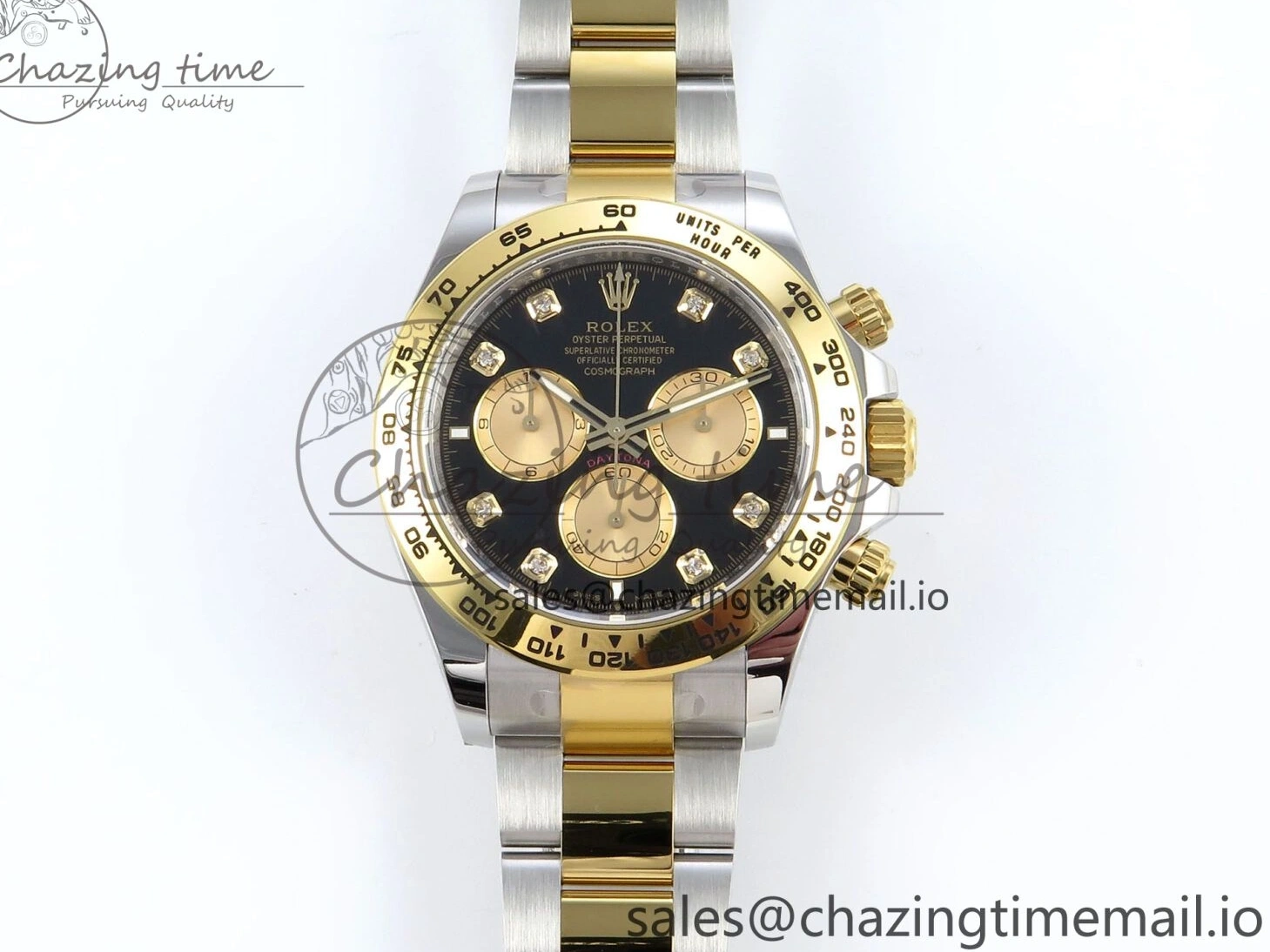 Best AAA Replica Sites Daytona SS YG 126503 on Dial FastDry Edition 736 Best Braclet YG Black 1:1 SH APSF 1228